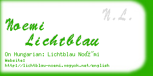 noemi lichtblau business card